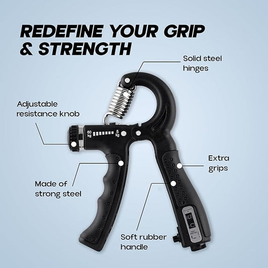 Hand Gripper for Men & Women for Gym Workout Hand Exercise Equipment to Use in Home for Forearm Exercise, Finger Exercise Power Gripper