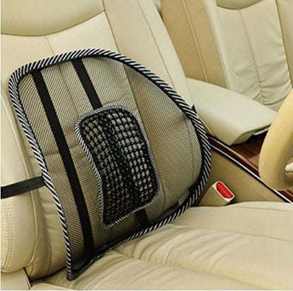 Lumbar Support, Car Mesh Back Support with Massage Beads Ergonomic Designed for Comfort and Lower Back Pain Relief - Lumbar Back Support Cushion for Car Seat, Office Chair,Wheelchair