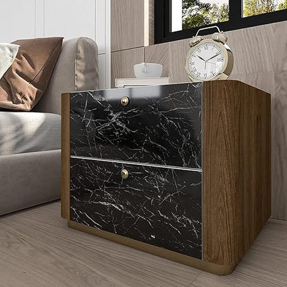 Black Marble Sticker Wallpaper Waterproof Oil Resistant for Kitchen