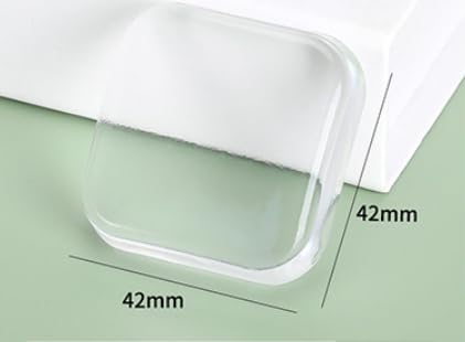 6-PC Square Door Bumper Stopper Wall Protector Self Adhesive Handle Knob Shield Bumper Guard,Prevents,Damage,Cabinet,Handle,Bed
