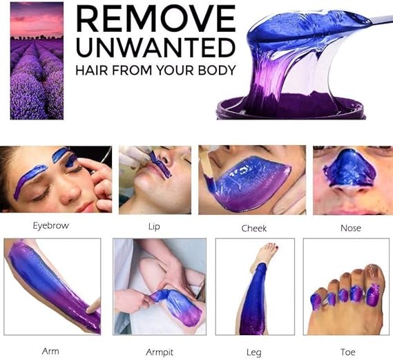 Pro Wax100 Warmer Hot Wax Heater Hair Removal, Portable Silicone Wax Warmer, Waxing Kit  Pot Liner Wax Heater for Eyebrow,Legs,Face