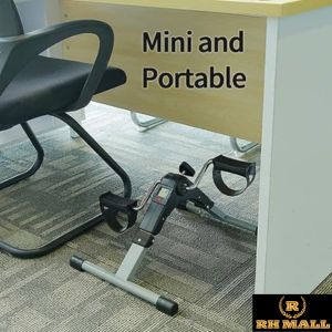 Mini Cycle Pedal Exerciser with Adjustable Resistance and Digital Display - for Light Leg and Arm Exercise and Physiotherapy at Home