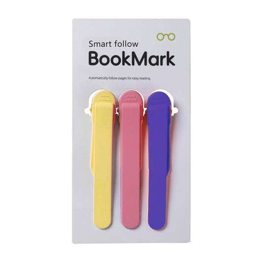 Silicone Automatic Bookmark, Flexible Page Keeper Clip, Self-Holding Page Holder for Readers, Kids, Women and Men