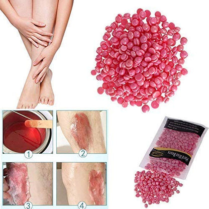 Wax Beads -100g for Hair Removal, Hard Wax Beans For Painless Hair Removal, Canadian Bikini Facial Eyebrow Waxing