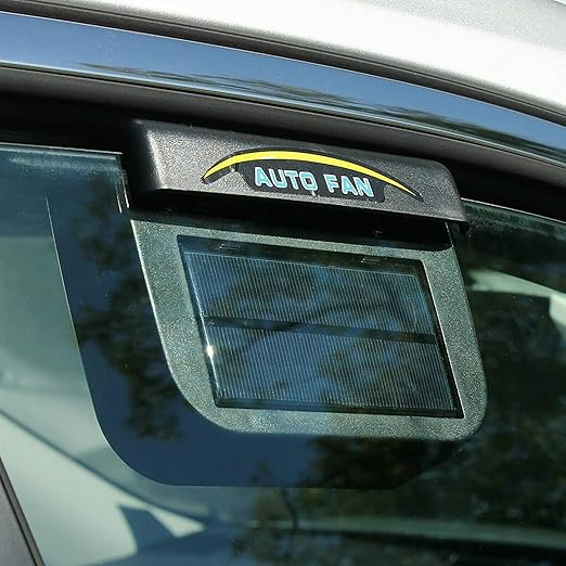 Solar Power Car Auto Air Vent Cool Fan Cooler Ventilation System Radiator Exhaust Heat Automobile Fan with Rubber