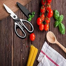 Kitchen Scissor for General Use,Heavy Duty Kitchen Raptor Meat Shears, Cooking Scissors,Stainless Steel Multi-Function Scissors for Food,Chicken,Poultry, Fish,Pizza,Herbs