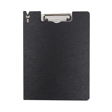 Top Clip File Cover Folder Clipboard, Clip File Folder, 360 Degree Flip Writing Pad, PP File Clipboard for A4 and Letter Size Business, Office, School Papers