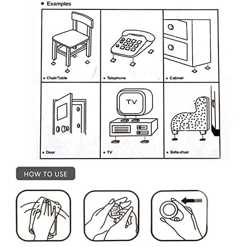 15 Round Pieces, Black, Non-Slip Furniture Pads, Chair Leg Floor Protectors, Self-Adhesive Grippers, Hardwood Floors
