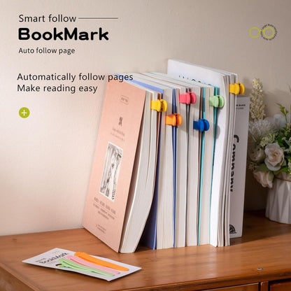 Silicone Automatic Bookmark, Flexible Page Keeper Clip, Self-Holding Page Holder for Readers, Kids, Women and Men