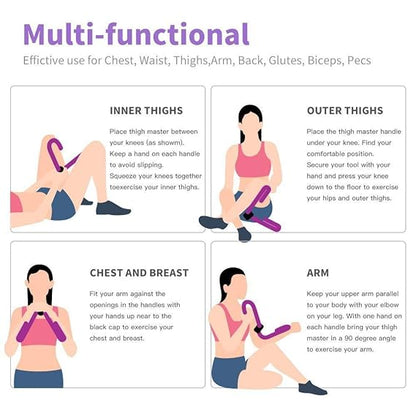 Multifunction Thigh Exercise Workout Reducer Clip,Thigh Master for Inner Thighs, Thigh Workout Equipment for Home Gym Yoga Sport Weight Loss