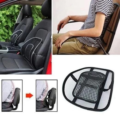 Lumbar Support, Car Mesh Back Support with Massage Beads Ergonomic Designed for Comfort and Lower Back Pain Relief - Lumbar Back Support Cushion for Car Seat, Office Chair,Wheelchair