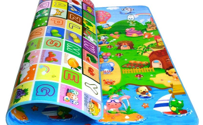 Double Sided Water Proof Baby Play Mat Kids Large Size, Baby Carpet, Crawling Baby, Size 6 Feet X 4 Feet