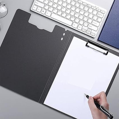 Top Clip File Cover Folder Clipboard, Clip File Folder, 360 Degree Flip Writing Pad, PP File Clipboard for A4 and Letter Size Business, Office, School Papers