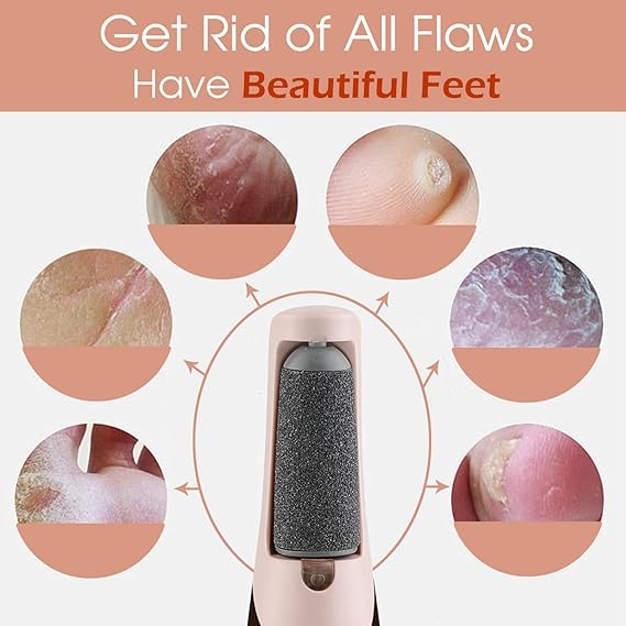 Rechargeable Foot Callus Removal and Dead Skin Removal Pedi Roller Care, Pedi Feet Care for Removes Dry Hard & Dead Skin Ideal Gift