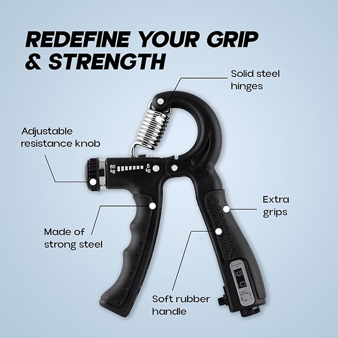 Hand Gripper for Men & Women for Gym Workout Hand Exercise Equipment to Use in Home for Forearm Exercise, Finger Exercise Power Gripper
