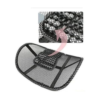 Lumbar Support, Car Mesh Back Support with Massage Beads Ergonomic Designed for Comfort and Lower Back Pain Relief - Lumbar Back Support Cushion for Car Seat, Office Chair,Wheelchair