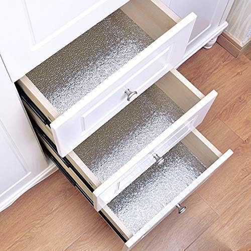 Silver Karkari Sticker Wallpaper Waterproof Oil Resistant for Kitchen