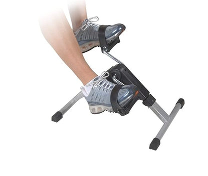 Mini Cycle Pedal Exerciser with Adjustable Resistance and Digital Display - for Light Leg and Arm Exercise and Physiotherapy at Home