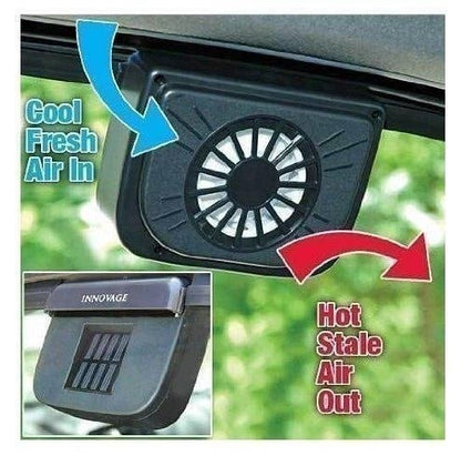 Solar Power Car Auto Air Vent Cool Fan Cooler Ventilation System Radiator Exhaust Heat Automobile Fan with Rubber