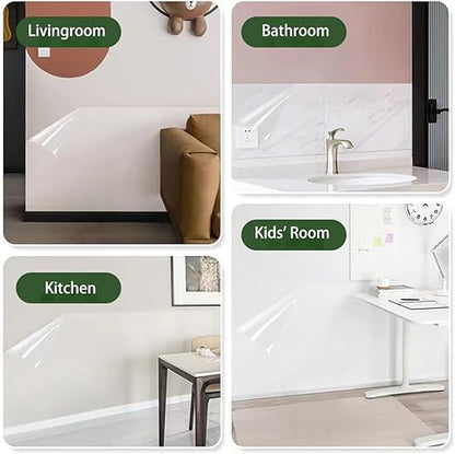 Transparent Sticker Wallpaper Waterproof Oil Resistant for Kitchen