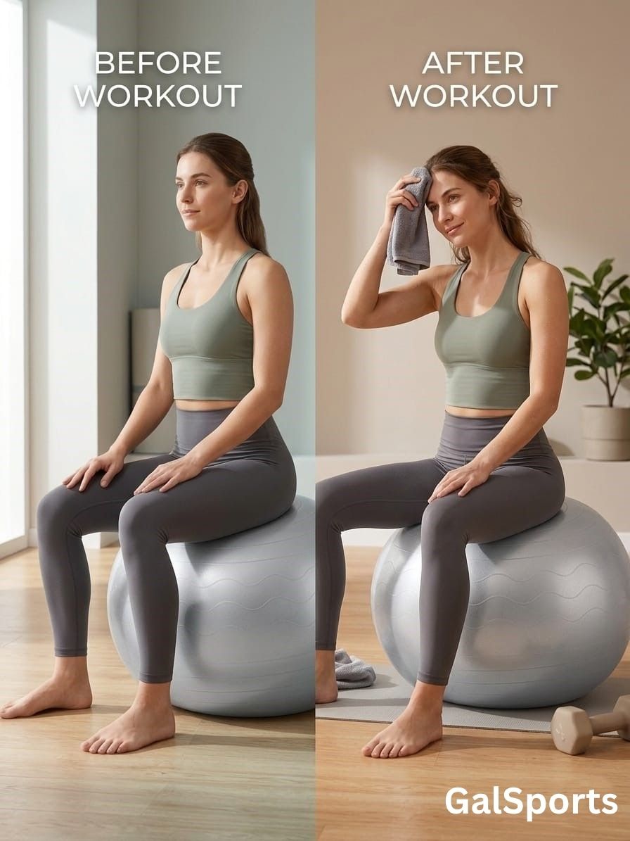 Gym Ball Anti-Burst Rubber with Free Foot Pump,Round Shape Swiss Ball, Exercise,Workout,Yoga,Pregnancy,Birthing,Balance-Stability Delivery Training,Fitness ( Grey-65 cm)