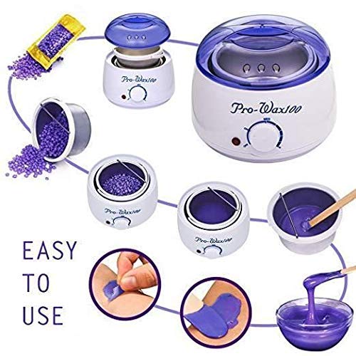 Pro Wax100 Warmer Hot Wax Heater Hair Removal, Portable Silicone Wax Warmer, Waxing Kit  Pot Liner Wax Heater for Eyebrow,Legs,Face