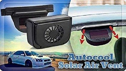 Solar Power Car Auto Air Vent Cool Fan Cooler Ventilation System Radiator Exhaust Heat Automobile Fan with Rubber