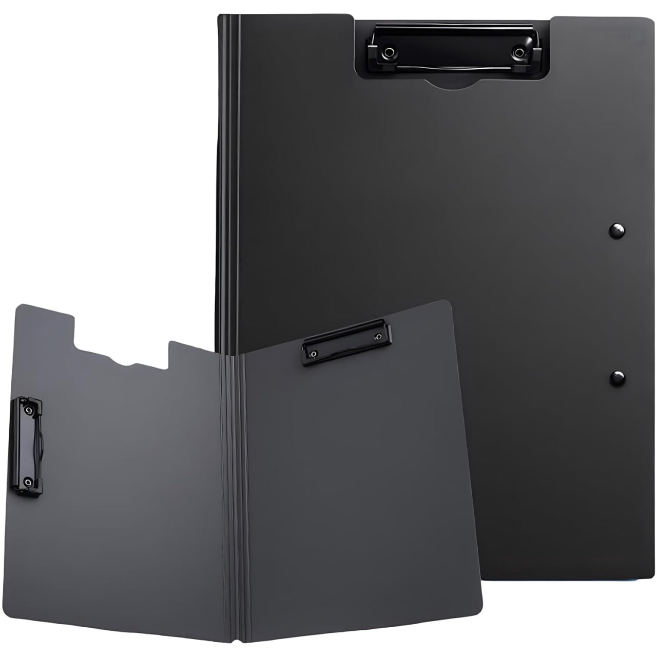 Top & Side Clip File Cover Folder Clipboard, Clip File Folder, 360 Degree Flip Writing Pad, PP File Clipboard for A4 and Letter Size Business, Office, School Papers