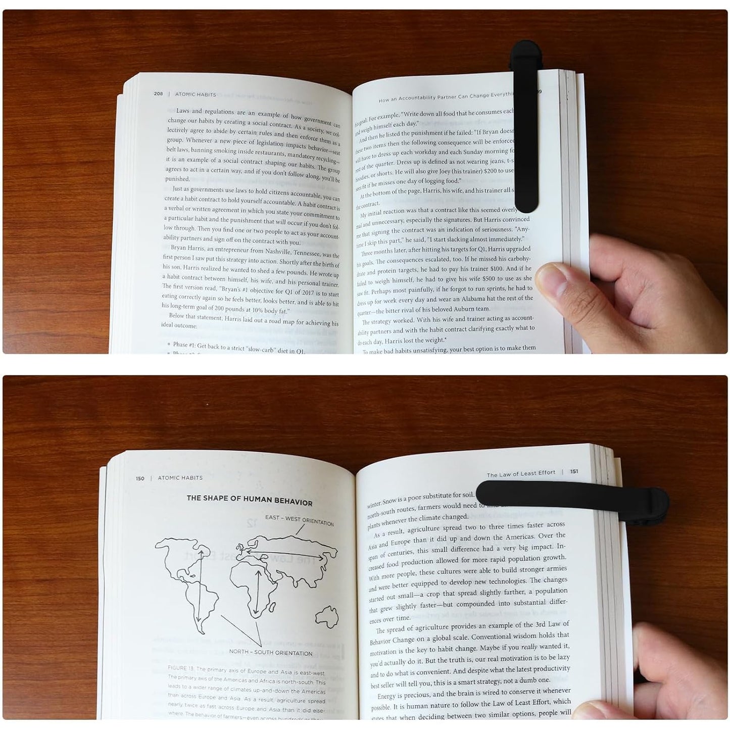 Silicone Automatic Bookmark, Flexible Page Keeper Clip, Self-Holding Page Holder for Readers, Kids, Women and Men