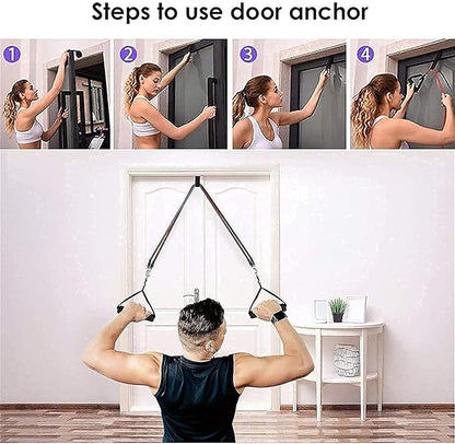 Resistance Tube Exercise Kit Set of 11 with Handles,Ankle Strap and Bag,Set of 5 Resistance Tubes for Exercise,Stretching and Workout Toning for Men,Women