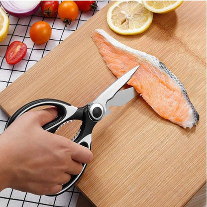 Stainless Steel Multi-Function Scissors, General Use ,Heavy Duty Kitchen for Food,Chicken,Poultry, Fish,Pizza,Herbs