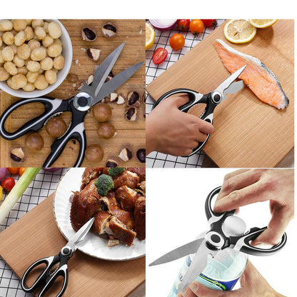 Kitchen Scissor for General Use,Heavy Duty Kitchen Raptor Meat Shears, Cooking Scissors,Stainless Steel Multi-Function Scissors for Food,Chicken,Poultry, Fish,Pizza,Herbs