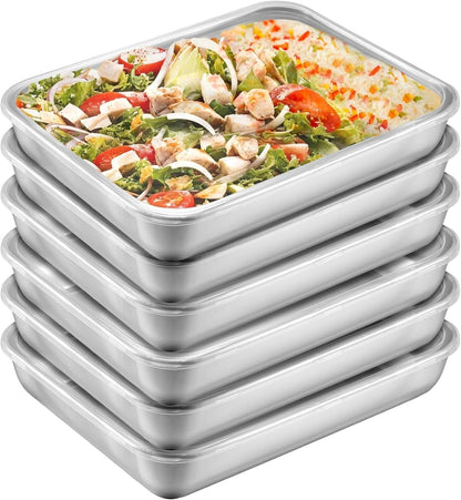 Fridge Storage Box 2000ml 316 Stainless Steel Food Storage Container with Airtight Lids,Leakproof Kitchen Organizer,Freezer Safe