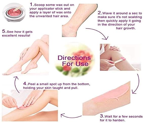 Wax Beads -100g for Hair Removal, Hard Wax Beans For Painless Hair Removal, Canadian Bikini Facial Eyebrow Waxing
