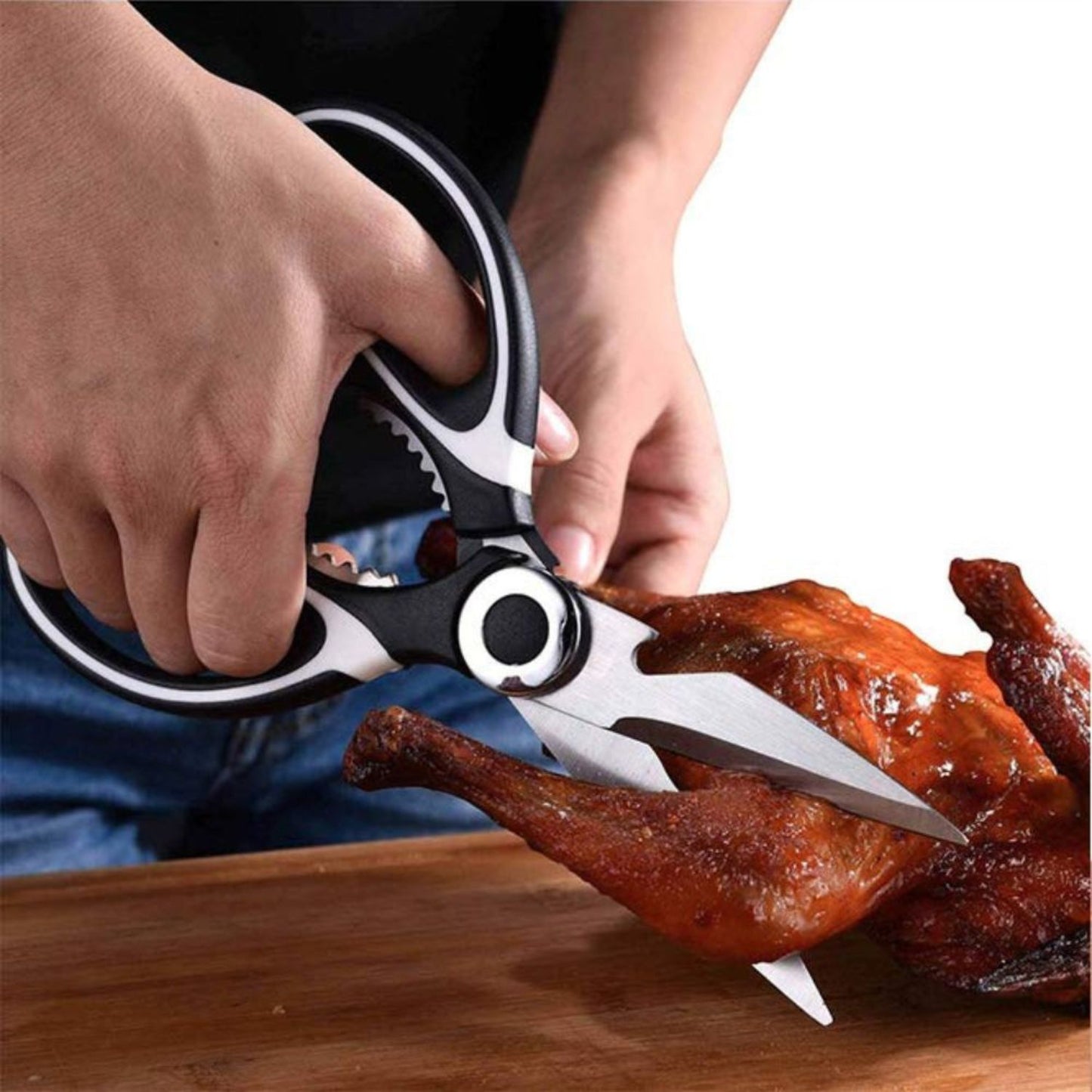 Stainless Steel Multi-Function Scissors, General Use ,Heavy Duty Kitchen for Food,Chicken,Poultry, Fish,Pizza,Herbs