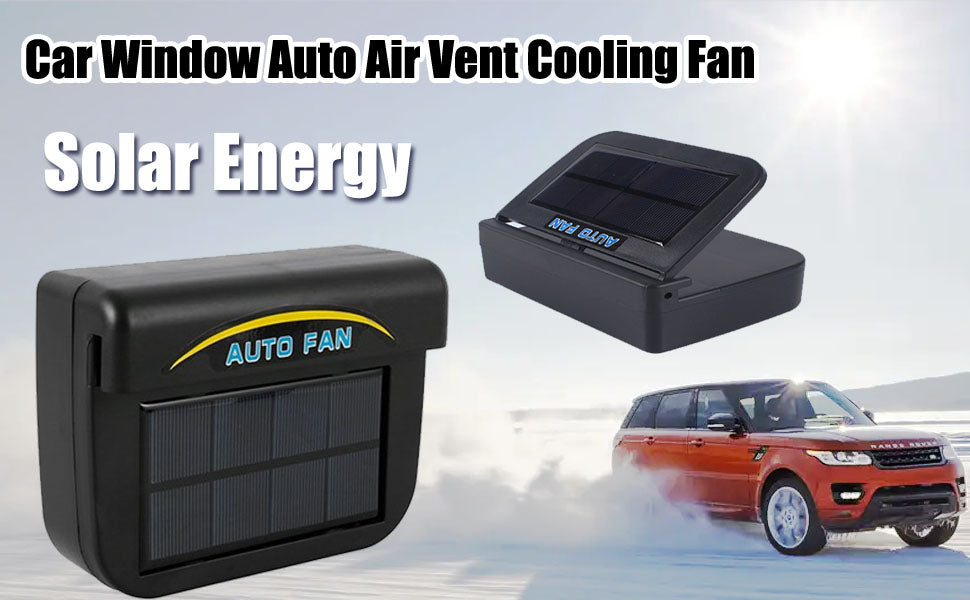 Solar Power Car Auto Air Vent Cool Fan Cooler Ventilation System Radiator Exhaust Heat Automobile Fan with Rubber