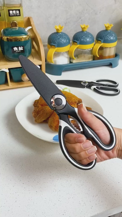 Kitchen Scissor for General Use,Heavy Duty Kitchen Raptor Meat Shears, Cooking Scissors,Stainless Steel Multi-Function Scissors for Food,Chicken,Poultry, Fish,Pizza,Herbs